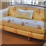 F01. Hickory Chair Sheraton settee 30”h x 54”w x 28”d